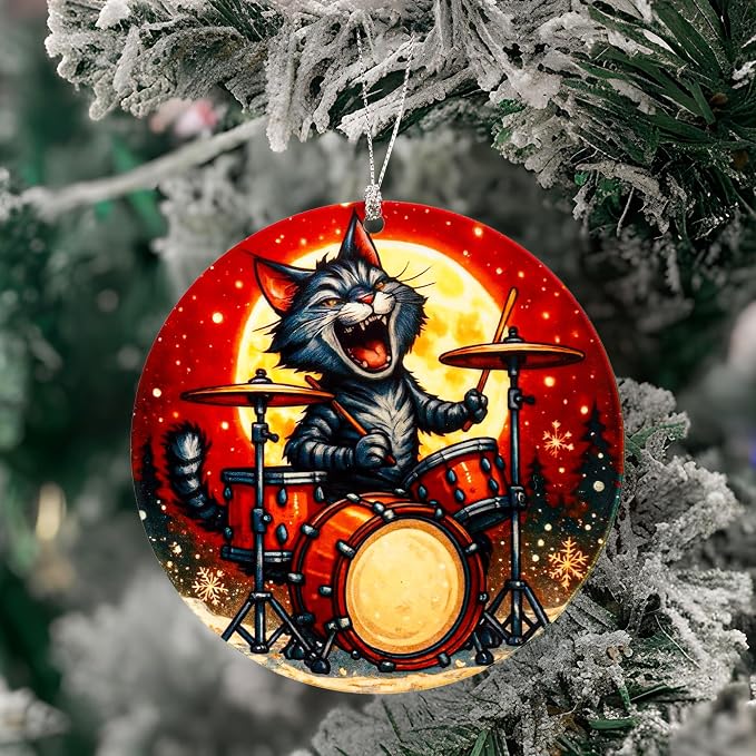 Cat Ornaments for Christmas Tree, Christmas Ornaments 2025, Funny Cat Ornament - Image 3