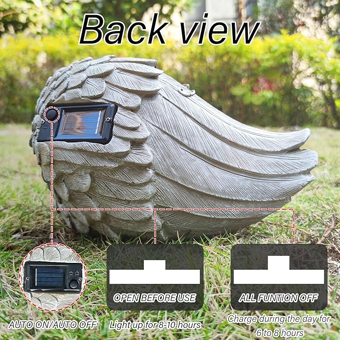 Solar Cat Garden Statues Outdoor Décor-Cat Figurines Solar LED Light Lawn - Image 3