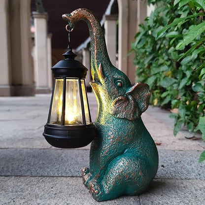 Elephant Garden Statue Outdoor Décor by Unknown