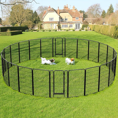 Yaheetech Dog Playpen Outdoor, 47 inch 12 Panels Dog Pen Indoor Heavy Duty - Image 3