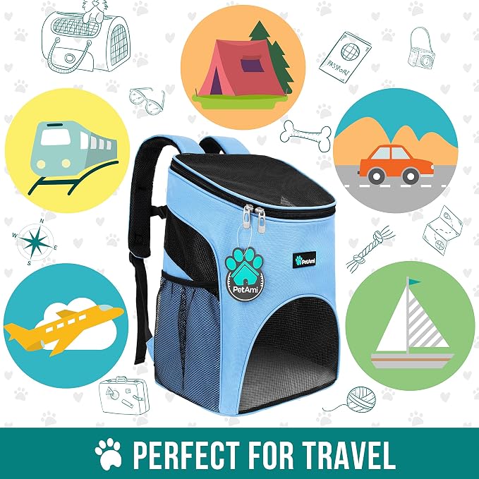 PetAmi Small Dogs and Cat Backpack Carrier, Airline Approved Pet Backpack - Image 7