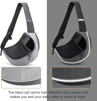 FDJASGY Pet Sling Carrier for Small Dogs Cats, Breathable Mesh Travelling Hand - Image 7