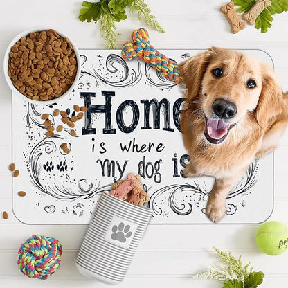 Home is Where My Dog is Dog Food Mat - Image 7