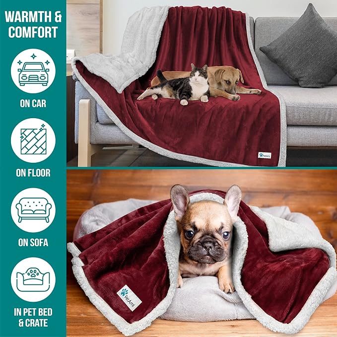 PetAmi Dog Blanket for Small Medium Dogs, Pet Bed Blanket Cat Puppy Kitten - Image 5