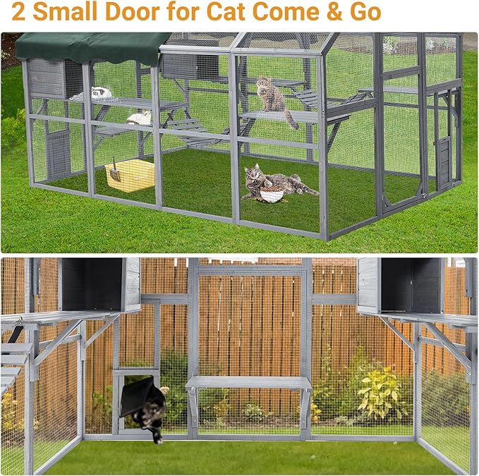 PeakPursuit Extra Large Cat Enclosure, 110 Inch Large Catio - Image 5