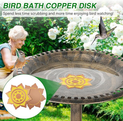 Saillong 1 Pack Bird Bath Copper Disk, Reinforced 99.99% Pure Copper Bird Bath - Image 6