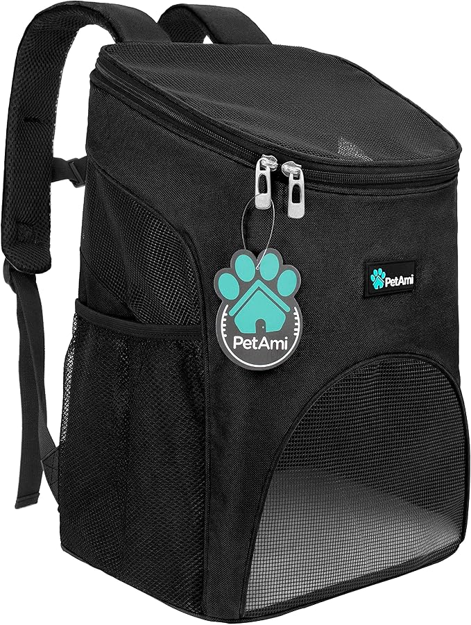 PetAmi Small Dogs and Cat Backpack Carrier, Airline Approved Pet Backpack by PetAmi