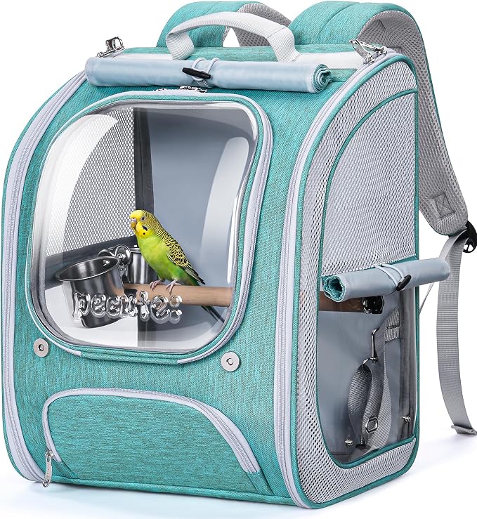Pecute Bird Backpack Carrier for Small Birds, Bird Carrier by pecute