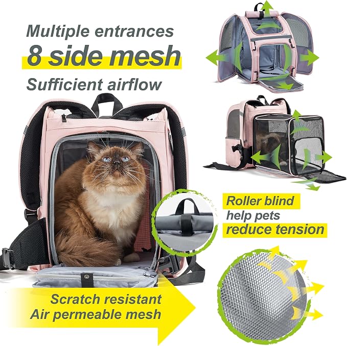 Expandable Pet Carrier, Airline-Approved Foldable and Detachable Backpack - Image 4