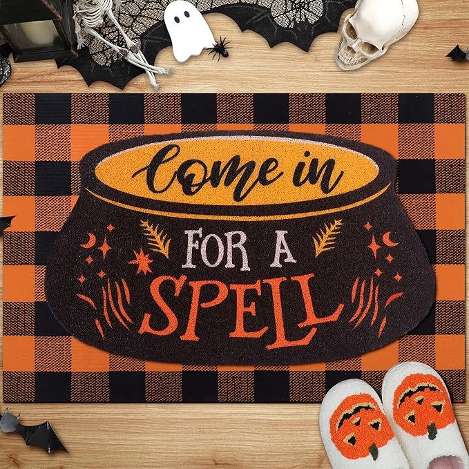 Tinideya 2 Pcs Halloween Door Mat Come in - Image 8