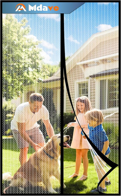Magnetic Screen Door，Screen Door Mesh，Keep Bugs Out, Heavy-Duty Mesh Curtain by Welcometobuy