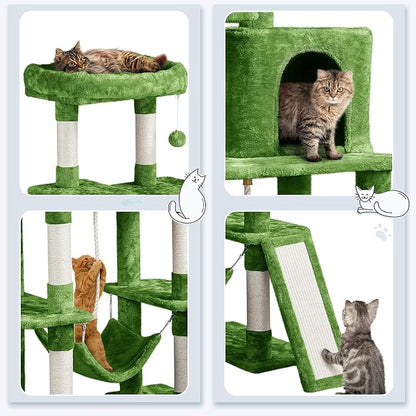 Yaheetech Cat Tree Cat Tower, 63in Multi-Level Cat Tree - Image 4