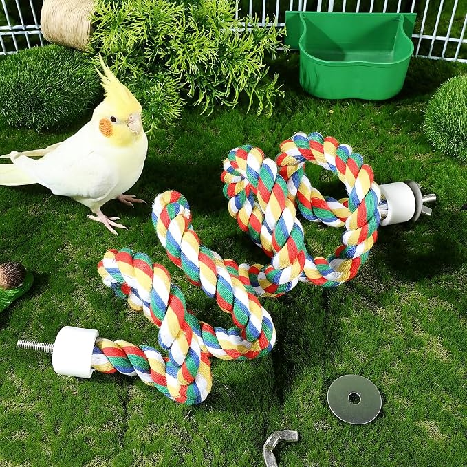 iplusmile Bird Rope Perch Swing & Climbing Toy - Image 9