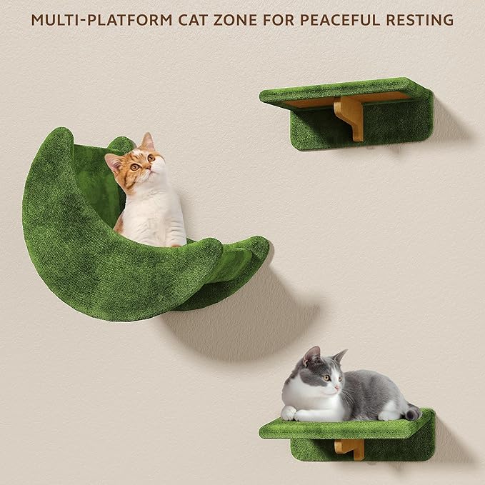 13-in-1 Cat Wall Shelves, Wall Mounted Cats Furniture Set - Image 3