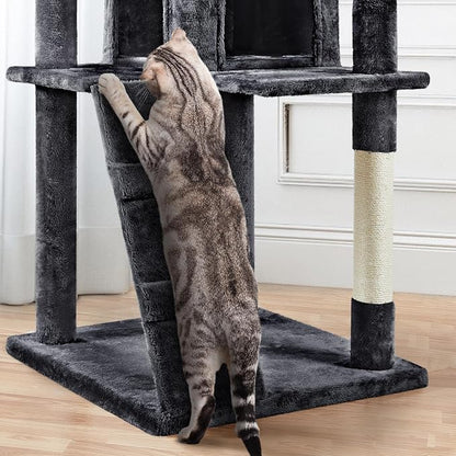 Yaheetech Larget Cat Tree, 80in Multi-Level Cat Tower - Image 6