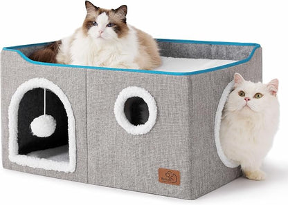 Bedsure Large Cat Beds for Indoor Cats by BEDSURE