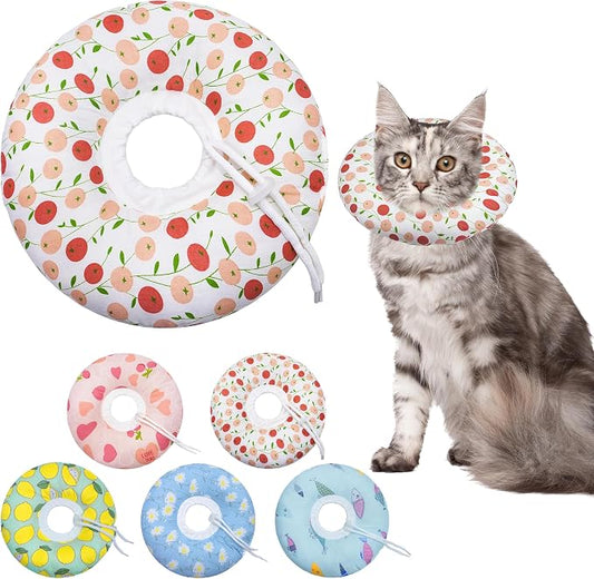 Cat Cone Collar Soft, Adjustable Cat Recovery Collar by Seyezo