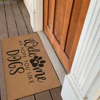 Funny Dog Welcome Door Mats, We Hope You Like Dogs Door Mat - Image 4