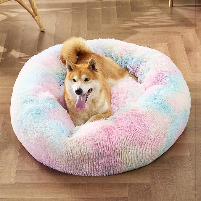 Bedsure Calming Dog Bed for Medium Dogs - Image 4