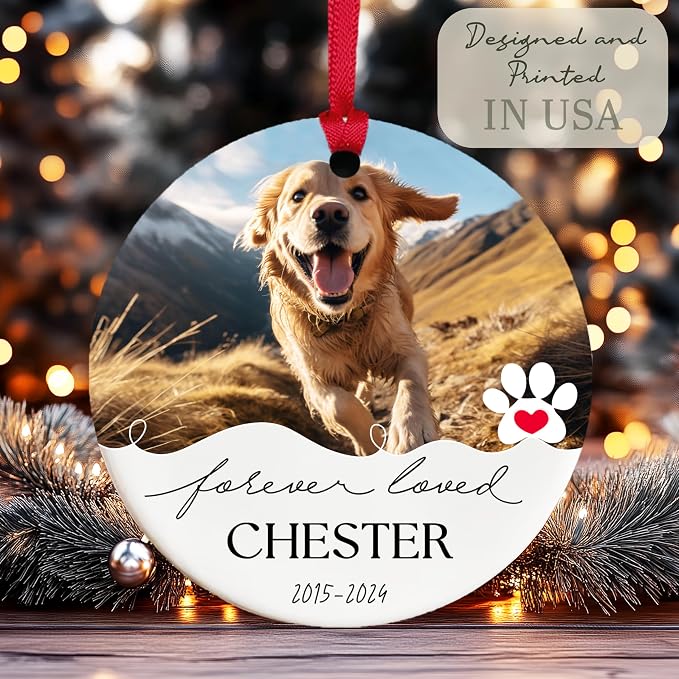 Customized Christmas Pet Photo Ornament - Image 7