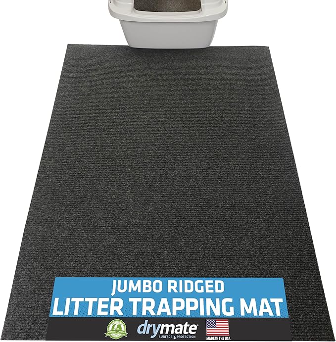 Drymate Cat Litter Box Mat, Litter Trapping Mat, Waterproof, Urine-Proof by Drymate