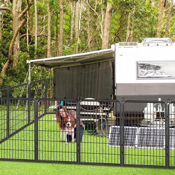 Dog Playpen, 40 inch 14 Panels Dog Pen Indoor Pet Dog Fence Outdoor - Image 2