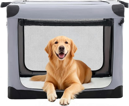 Dog Travel Crate 36 Inch, Portable Soft-Sided Travel Carriers by Relaxinsideexploreoutside