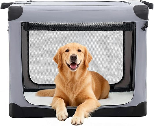 Dog Travel Crate 36 Inch, Portable Soft-Sided Travel Carriers by Relaxinsideexploreoutside