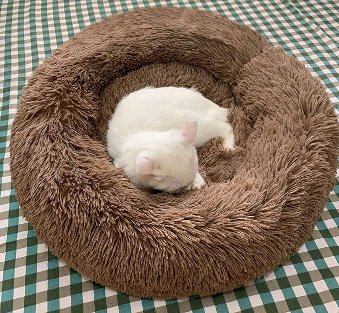 BODISEINT Modern Soft Plush Round Pet Bed - Image 4