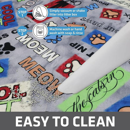 Drymate Cat Litter Box Mat, Litter Trapping Mat, Waterproof, Urine-Proof - Image 5