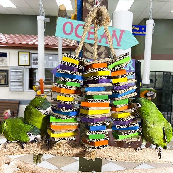 Birds LOVE Chew-Tastic Triple Tower of Shredded Fun Medium Bird Toy - Image 5