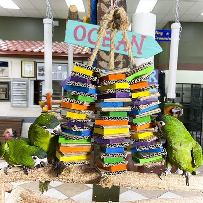 Birds LOVE Chew-Tastic Triple Tower of Shredded Fun Medium Bird Toy - Image 5