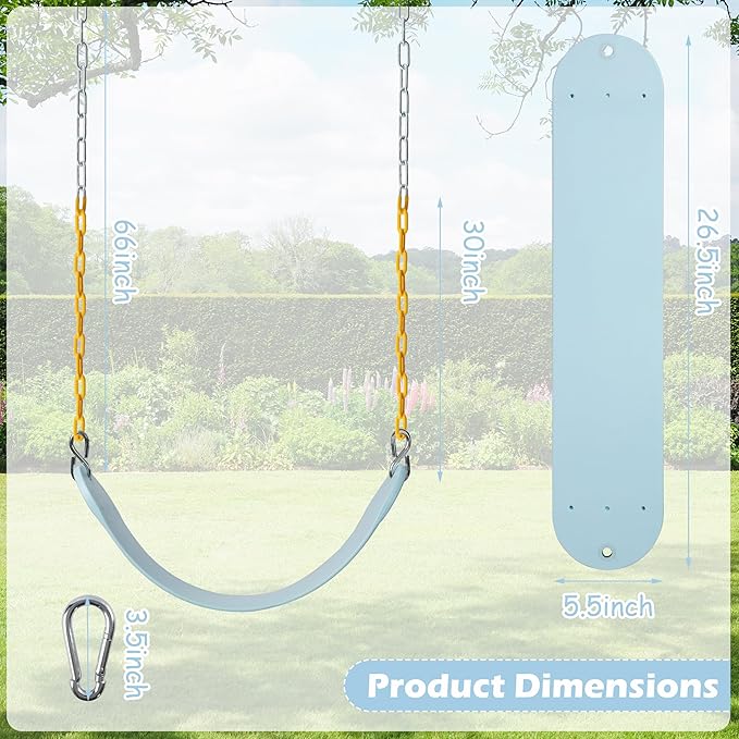 Sunnyglade 2PCS Swings Seats Heavy Duty - Image 5