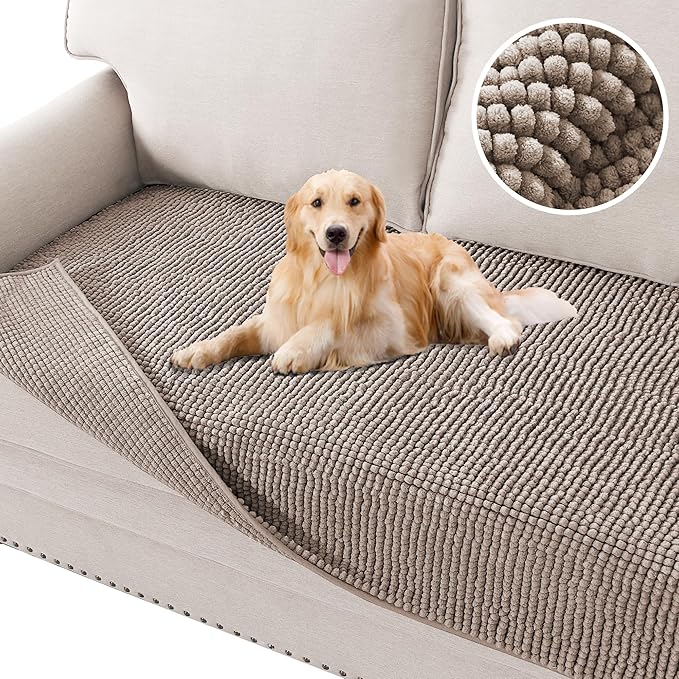 H.VERSAILTEX Plush Chenille Dog Bed Cover Thick Soft Sofa Cover by HVERSAILTEX