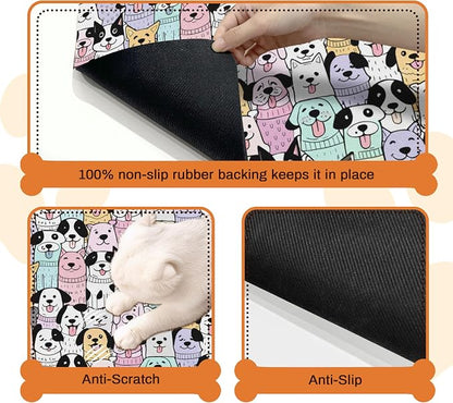 Pet Feeding Mat for Floors Waterproof Dog Mat for Food and Water Absorbent - Image 3