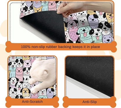 Pet Feeding Mat for Floors Waterproof Dog Mat for Food and Water Absorbent - Image 3