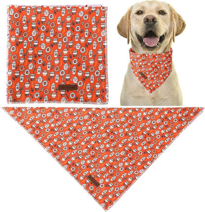 Fall Dog Bandana, Autumn Triangle Bid Scarf - Image 2