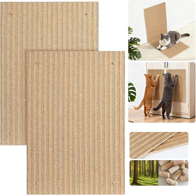 Natural Cork cat Scratch pad for Cats-cat Scratching Posts-cat scratchers for by Mocherpion