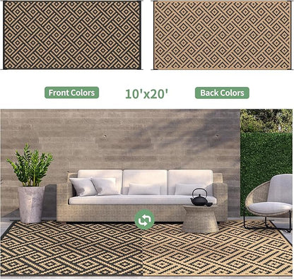 GENIMO Outdoor Rug Waterproof, Lightweight Large RV Camping Mat - Image 4