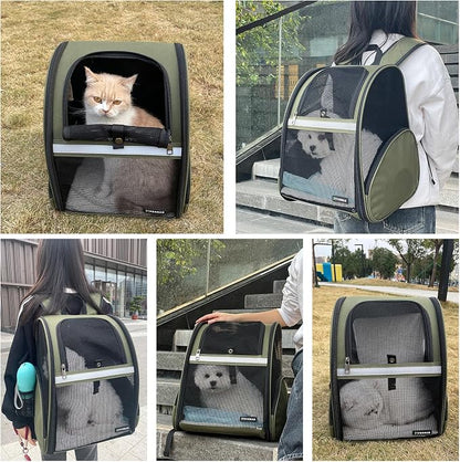 Cat Backpack Carrier for Small Dogs and Medium cat Puppy Kitten Bunny Pet - Image 3