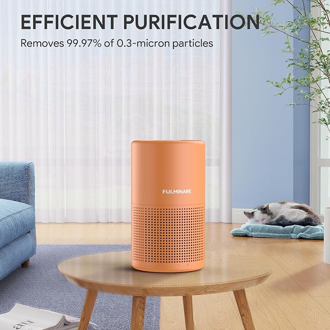 FULMINARE Air Purifiers for Home Bedroom H13 True HEPA Air Purifier, 3 Speeds - Image 6