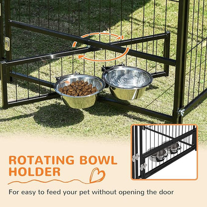 PawHut Outside Dog Kennel, 4.6' x 4.6' x 5' Puppy Play Pen - Image 5