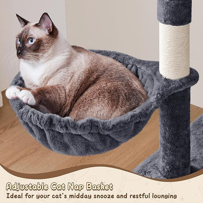 Yaheetech 63.5in Multi-Level Cat Tree Tower Condo - Image 5