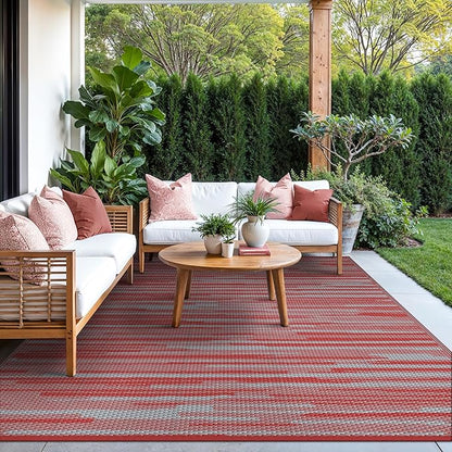 GENIMO Outdoor Rug for Patio Clearance, Reversible Plastic Straw Rugs for RV - Image 3