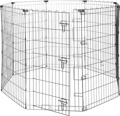 Amazon Basics Foldable Octagonal Metal Exercise Dog Playpen, Indoor/Outdoor by AmazonBasics