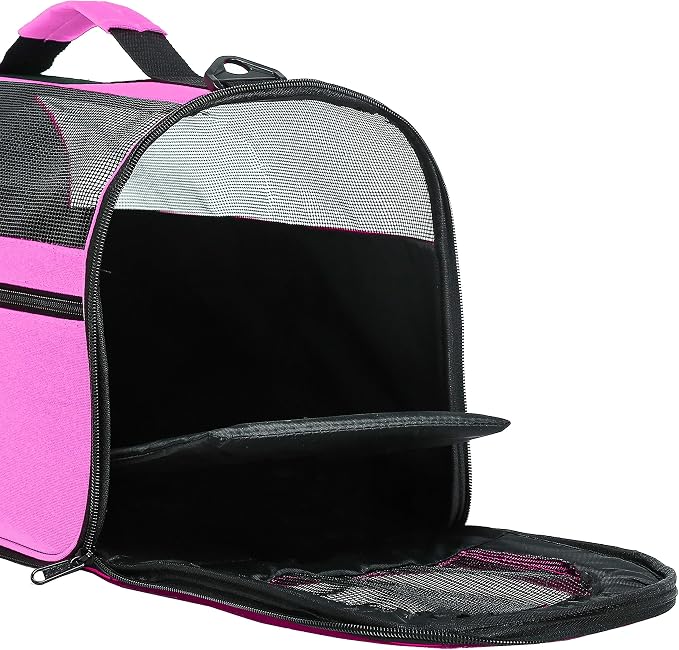 Pawer 18” x 10” x 10”Soft-Sided Foldable Airline Approved Pet Carrier - Image 7