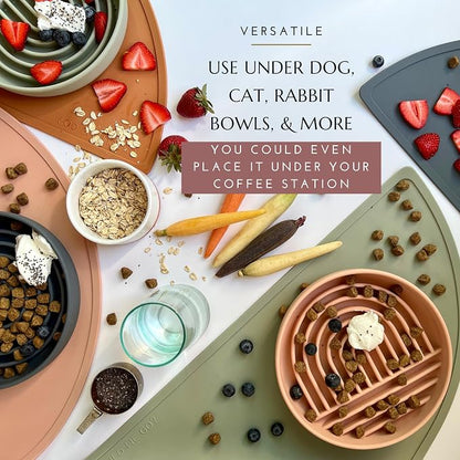 Should We Go - Waterproof Silicone Pet Food Mat - Non-Slip, Spill-Proof Feeding - Image 7