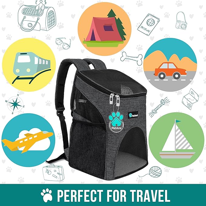 PetAmi Small Dogs and Cat Backpack Carrier, Airline Approved Pet Backpack - Image 7