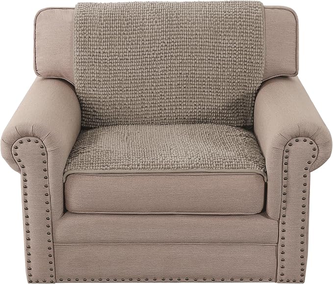 H.VERSAILTEX Plush Chenille Couch Armrest Cover 2 Packs Thick and Soft Sofa - Image 7