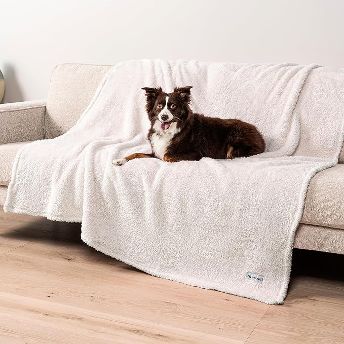 PetAmi Fluffy Soft Dog & Cat Blanket, Sherpa Fleece, Calming Pet Blanket Throw - Image 2